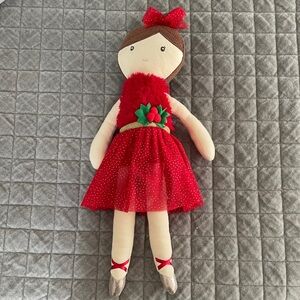 Red Ballerina Plush Doll Stuffy Stuffed